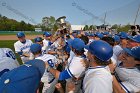 Baseball vs Babson  Wheaton College Baseball players celebrate their victory over Babson to win the NEWMAC Championship for the third year in a row. - (Photo by Keith Nordstrom) : Wheaton, baseball, NEWMAC